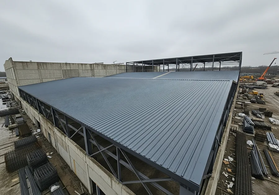 Commercial metal roof